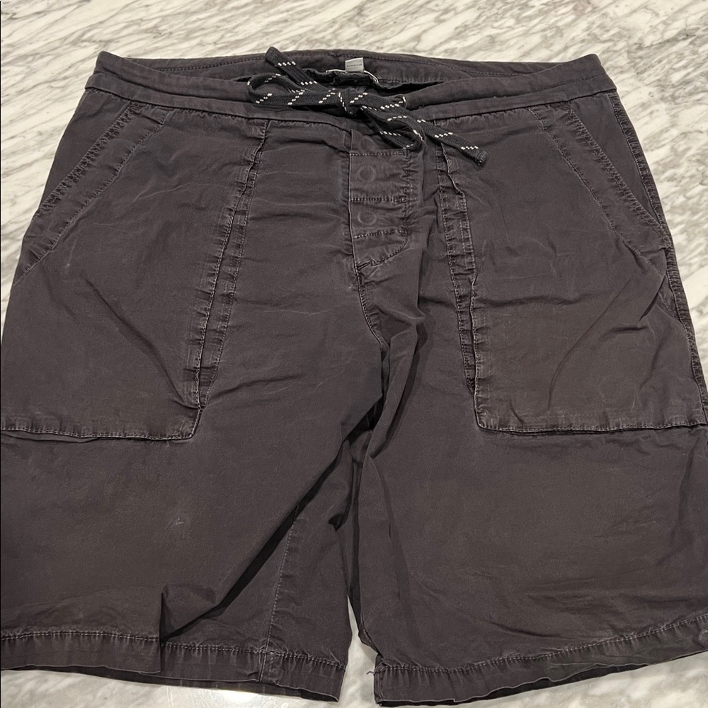 James Perse Charcoal Drawstring Shorts